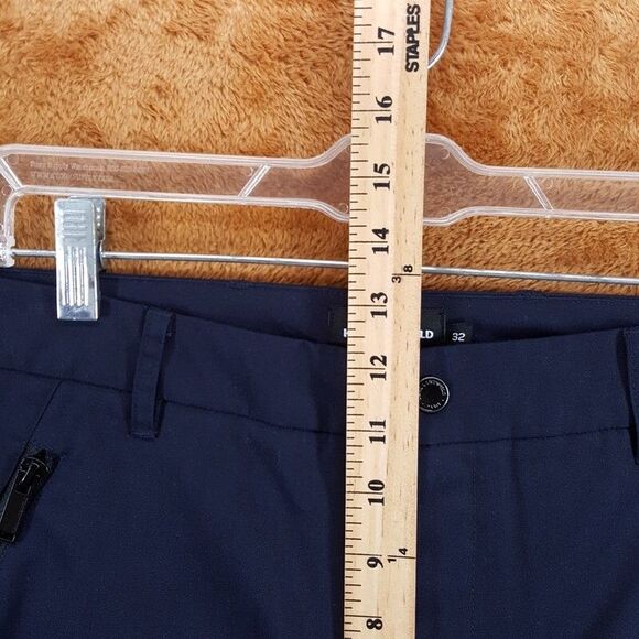 KARL LAGERFELD Pants Mens Size 32 Navy Tapered Leg Zip Pocket Trouser $179 - Picture 6 of 8